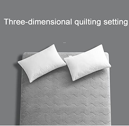 BAFULAN Futon Japones, Colchón Plegable Futón, Suelo Tatami Antideslizante Colchón, Suave, Doble Colchón Individual, para Familia, Invitados, Estudiantes,Gris,Twin