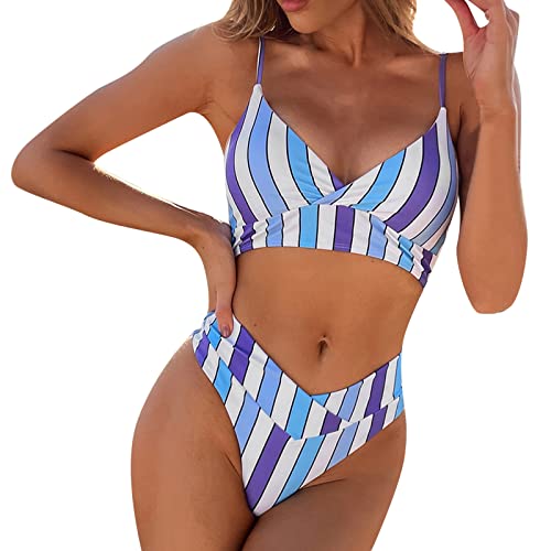 Bañador Push up Ropa de Bañadores de Mujer Traje de una Pieza con Relleno Cintura Alta Size Gradiente de Color Cruz Atrás Slim Fit Cuerpo Atractivo Bañera Bikinis brasileños Monokini de Playa