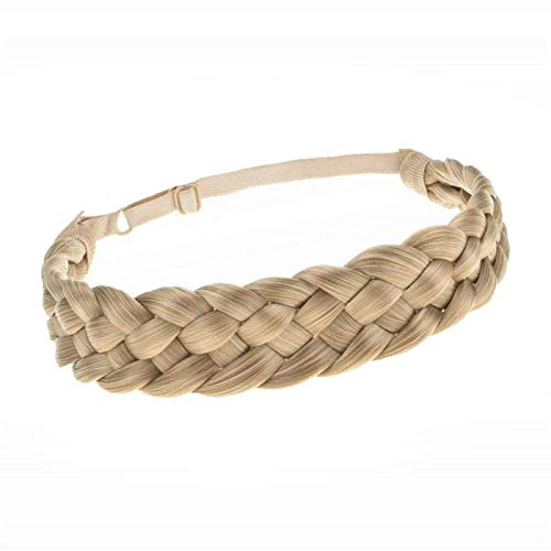 Banda para el Cabello de Moda Flexible, Bandas para el Cabello Trenzadas Bohemias de Tejido de Cinco hebras, Peluca Trenzada, Espiga Gruesa, Accesorios para el Cabello Elegantes para Damas,