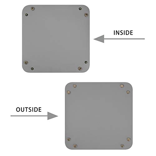 Bandeja de Valet Cuero Organizador, Práctica Caja de Almacenamiento Soporte Cuadrado Plegable para Carteras, Relojes, llaves, Monedas, Teléfonos Celulares y Equipos de Oficina (2pcs)
