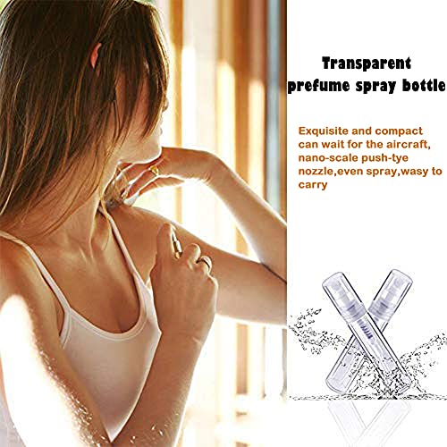 BAQI 30 botellas vacías mini atomizador de spray de 3 ml, botella recargable de plástico de niebla portátil, botella de muestra vacía de perfume para herramienta de maquillaje líquido de perfume