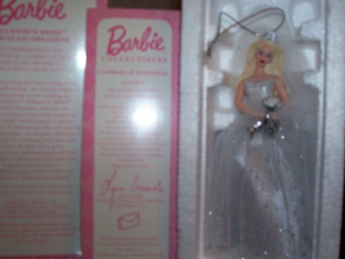 Barbie adorno de porcelana Milenio rubia novia por Avon