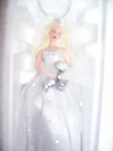 Barbie adorno de porcelana Milenio rubia novia por Avon