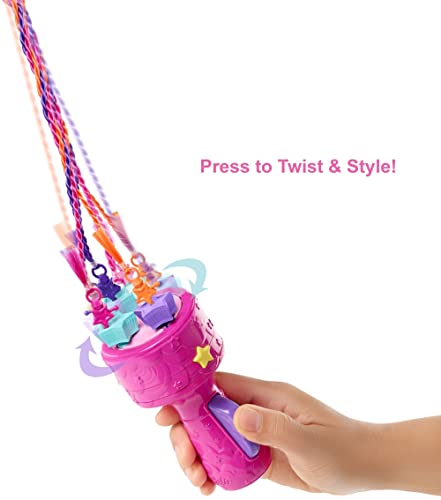 Barbie Dreamtopia Muñeca princesa de juguete con accesorio para hacer trenzas de colores y moda fantasía (Mattel GTG00)