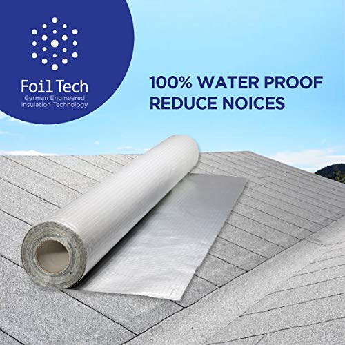 Barrera de vapor y membrana impermeable SFTV1L (1,2 m x 20 m) – 24 m² de cobertura | Aislamiento térmico de lámina para paredes, techos, suelos, lofts