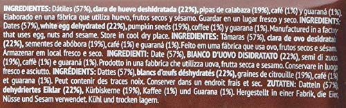 Barrita Energética Paleo 100% natural - Alta en proteínas - Café y Guaraná (55g)