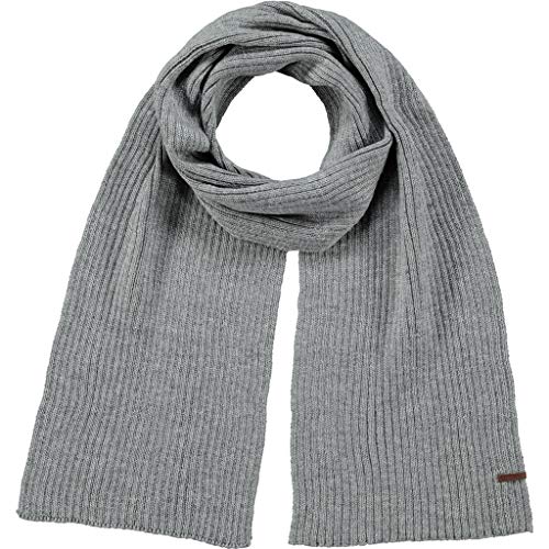 BARTS Wilbert Scarf, Bufanda Hombre, Gris (HEATHER GREY 0002), Talla única (Talla del fabricante: UNI)