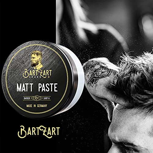 BartZart Shabo Matt Paste I Cera para el cabello mate de 100 ml para hombres I Pomada mate para un aspecto natural I Cera para el cabello I Productos para el cabello directamente del peluquero