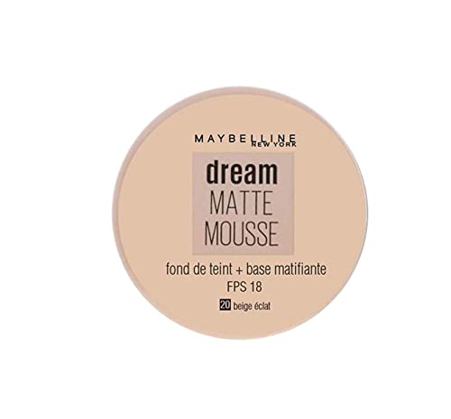 Base de maquillaje Dream Mat espuma – Gemey Maybelline – 20 Beige Éclat