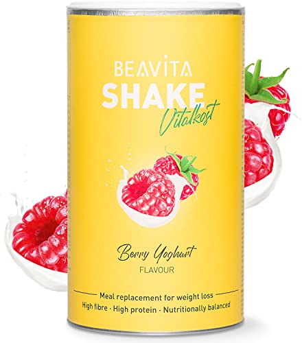 Batidos para adelgazar sabor Frambuesas & Yogur 572g – Sustitutivo de comida proteico – Batido saciante de apetito – Para perder peso y mantener músculo - Alimento dietético hipocalórico - de BEAVITA