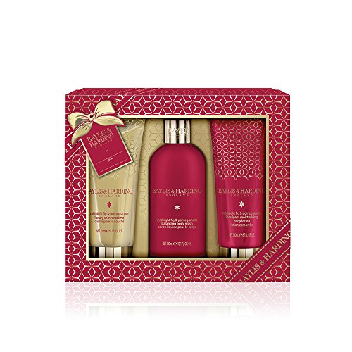 Baylis & Harding Set de Regalo con Loción Corporal, Crema de Ducha y Gel Corporal, Fragancia de Higo y Granada - 1 Pack