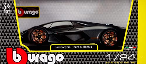 Bburago-Lamborghini Terzo Millennio 1:24 en Color Gris (18-21094GY)