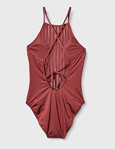 BCBGMAXAZRIA - Bañador de una pieza con cuello alto para mujer - - 38
