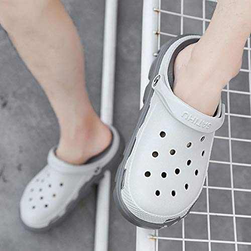 BDBD Chanclas clásicas,Espesor de la Cueva, Aumento de Deslizamiento, Sandalias, par de Zapatillas Frescas de Playa-marrón_38,Sandalias de Dedo del pie