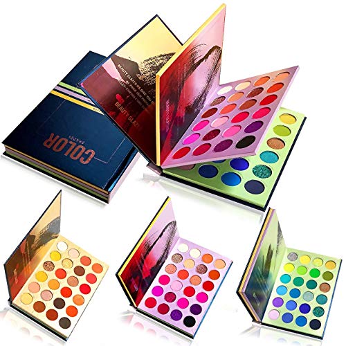 Beauty Glazed Nuevos tonos de color 72 colores en polvo prensado Sombra de ojos Maquillaje Brillo Brillo Paleta mate Disco Portátil Súper pigmentado Metálico Brillante Sombra de ojos mezclable