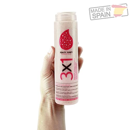 BEAUTY PURIFY 3 en 1 Limpiadora Facial Exfoliante Natural y Mascarilla 200 ml