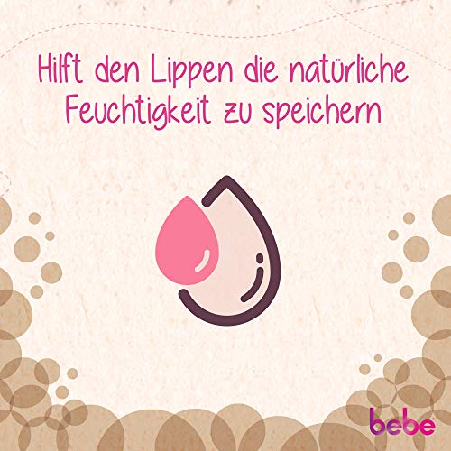 Bebe Bálsamo de cuidado natural Intense Care Bálsamo labial, 4,9 g