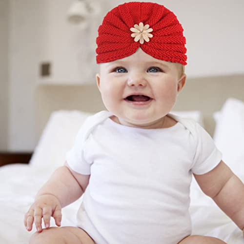 Bebé Sombrero de cálido Niño Niño Invierno Tapa de Punto Infantil Pecho de Cabeza Anudado Cómodo Sombreros Red Baby Peluquería Accesorio