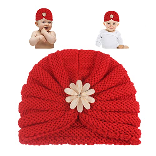 Bebé Sombrero de cálido Niño Niño Invierno Tapa de Punto Infantil Pecho de Cabeza Anudado Cómodo Sombreros Red Baby Peluquería Accesorio