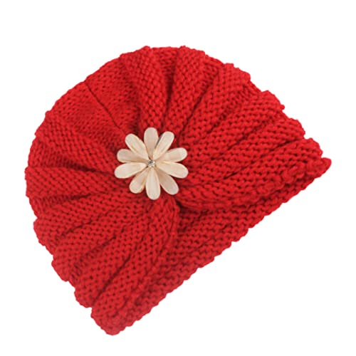 Bebé Sombrero de cálido Niño Niño Invierno Tapa de Punto Infantil Pecho de Cabeza Anudado Cómodo Sombreros Red Baby Peluquería Accesorio