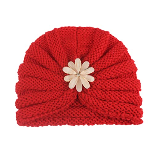 Bebé Sombrero de cálido Niño Niño Invierno Tapa de Punto Infantil Pecho de Cabeza Anudado Cómodo Sombreros Red Baby Peluquería Accesorio