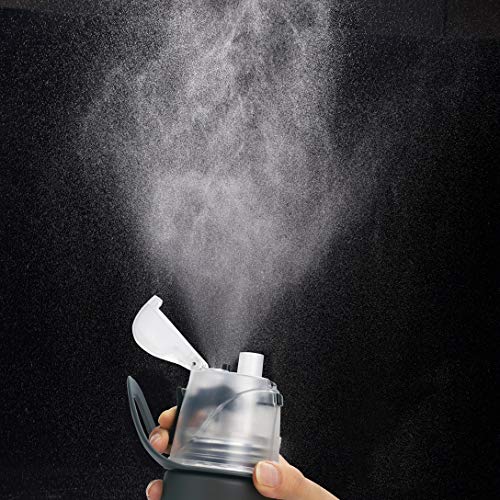 Beber y rociar deportes Botella de agua, Sin BPA & Eco-Friendly Tritan, rápido flujo de agua se abre con 1-Click, Spray a prueba de fugas portátil para ciclismo Camping Senderismo al aire libre