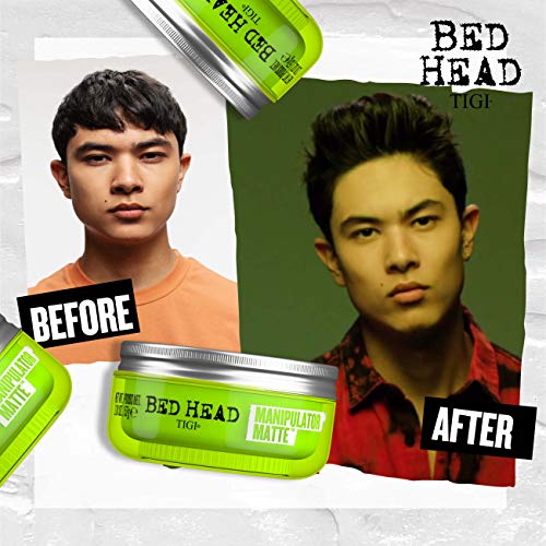 BED HEAD by TIGI - Manipulator Matte Cera capilar mate para fijación fuerte, 57 g