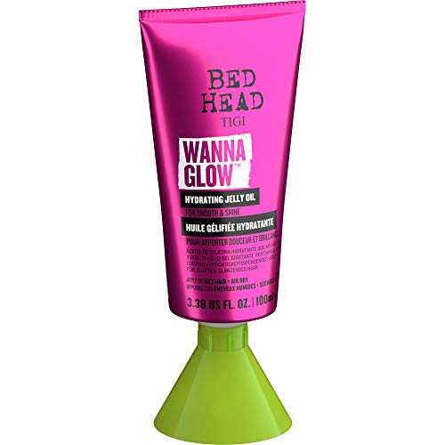 BED HEAD by TIGI - Wanna Glow, Aceite en gelatina hidratante para pelo liso y brillante, 100 ml