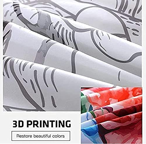 Bedding Set for Adults Kids 3D Pink Flamingo Printed Duvet Cover with 2 Pillowcases Hypoallergenic Soft Microfiber with Zipper Closure Quilt Cover Set Super King Size 102x87 Inch
