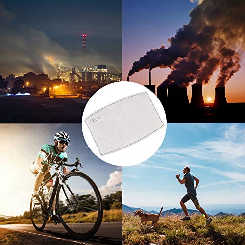 Begleri Filtros de Carbón Activado Reemplazables PM2.5 de 5 Capas para Adults (100 PCS)