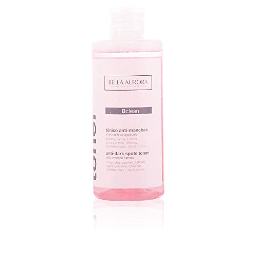 Bella Aurora Tónico Facial Anti-Manchas para Todo Tipo de Piel Refresca y Purifica la Piel Sin alcohol, 250 ml