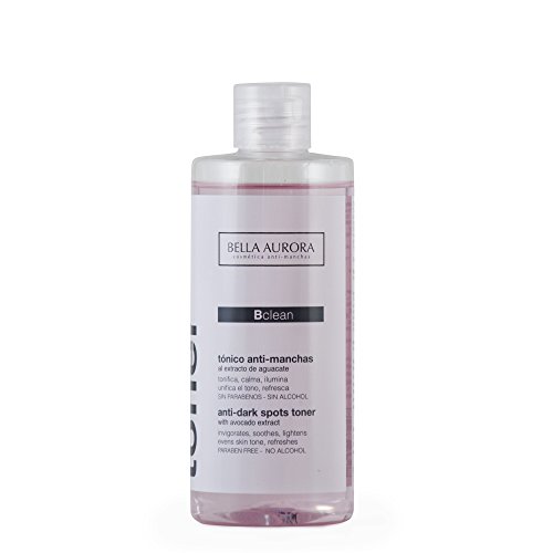 Bella Aurora Tónico Facial Anti-Manchas para Todo Tipo de Piel Refresca y Purifica la Piel Sin alcohol, 250 ml