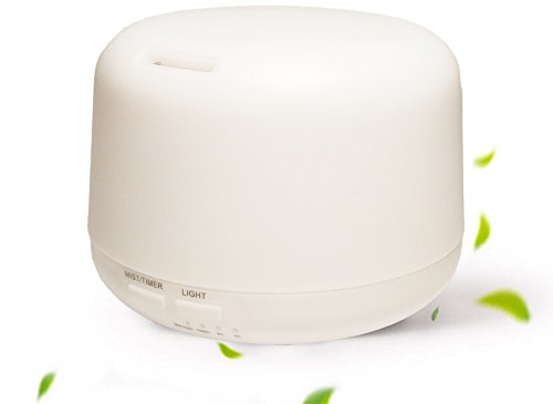 Benice - Difusor de Aromas - Humidificador de fragancia - Lámpara de iluminación cálida - Capacidad 300 ml - Difusor de aromas eléctrico - Modelo n. A770