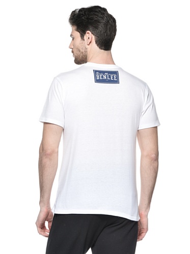 BenLee Rocky Marciano Promo Shortsleeve Logo Camisa, Hombre, Blanco, L