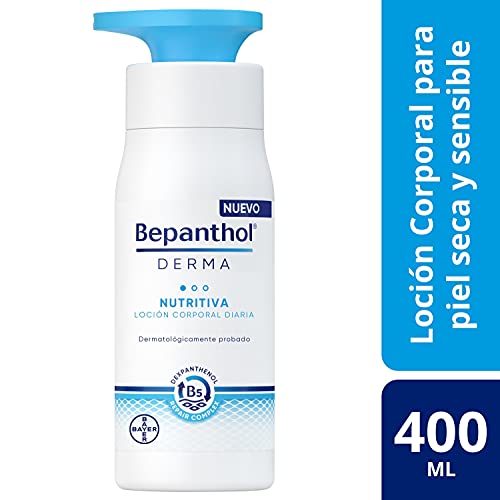 BEPANTHOL Derma Nutritiva Loción Corporal, Hidratación Inmediata Y Duradera Para La Piel Seca Y Sensible, Uso Diario, 400 ml