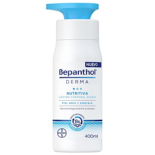 BEPANTHOL Derma Nutritiva Loción Corporal, Hidratación Inmediata Y Duradera Para La Piel Seca Y Sensible, Uso Diario, 400 ml