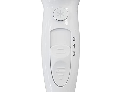 BEPER 40.490 Secador de pelo de pared, Secador de pelo para hoteles, B&B y hogares, Cable de 2 metros de largo, Blanco