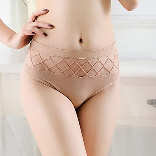 Berimaterry Ropa Interior Sexy sin Costuras de Bragas Altas Algodon Ropa Interior Hueca de Mujer Braguitas Mujer Baratos Bragas brasileñas