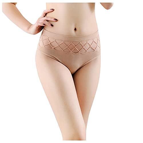 Berimaterry Ropa Interior Sexy sin Costuras de Bragas Altas Algodon Ropa Interior Hueca de Mujer Braguitas Mujer Baratos Bragas brasileñas