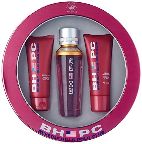 Beverly Hills Polo Club Sport 100ml Eau de Toilette 75 ml Body Lotion 75ml Desodorante roll on Set de regalo para usted, 1er Pack (1 x 250 ml)