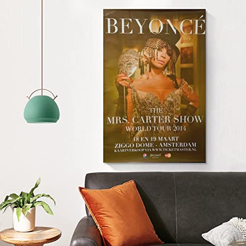 Beyoncé Knowles Mrs Carter World Tour 2016 - Póster de lienzo (50 x 75 cm)