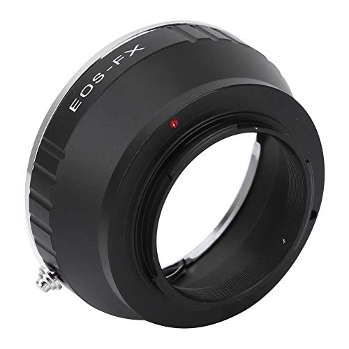 Bigking Anillo Adaptador de Lente, convertidor de Anillo Adaptador de Lente de Metal para Lente Canon EOS EF/EF-S para cámara de Montaje Fuji FX