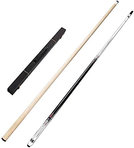 Billar Pool Cue Tacos de billar Taco de billar de billar 1/2 articulado Taco de billar con puntas de 13 mm Palo de billar de billar de 58 pulgadas, 19-20 onzas, para club de billar escolar, taco de bi