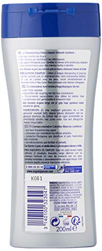 BIORENE Champú Intensivo para Cabellos Blancos, Violeta, 2 Recipientes de 200 Mililitros, 400 Mililitros