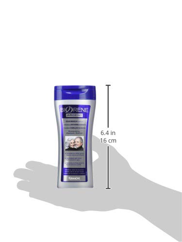 BIORENE Champú Intensivo para Cabellos Blancos, Violeta, 2 Recipientes de 200 Mililitros, 400 Mililitros
