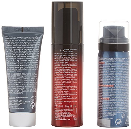 Biotherm Homme Total Recharge - Loción anti-imperfecciones, 3 piezas, 200 gr