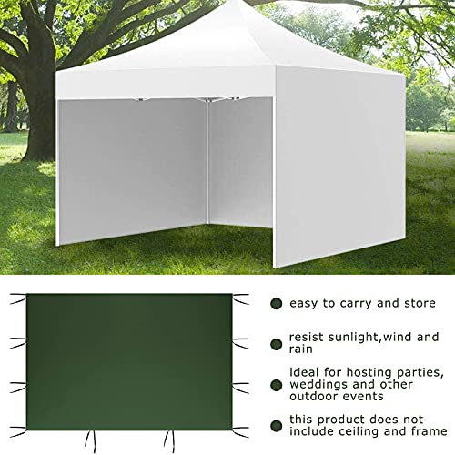 BITOWAT Paneles laterales de toldo de 3 m x 2 m, paneles laterales de carpa de repuesto para jardín, tela Oxford 210D, superficie superior de la tienda (refugio de un lateral) (B)