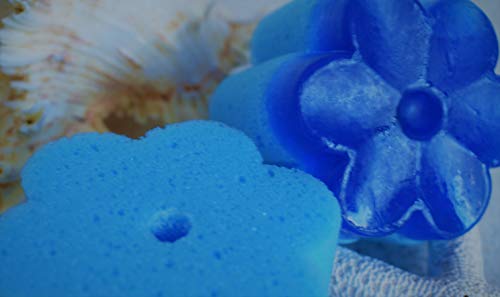 Black Sea - Esponja de jabón natural hecha a mano para niños con aceites de coco y cítricos, vegana, libre de crueldad, libre de parabenos, limpieza, hidratación, embalaje de 2x70g