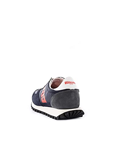 Blauer USA Dawson01 Nvo Navy Orange - Zapatillas para hombre de nobuk y tela azul Azul Size: 45 EU