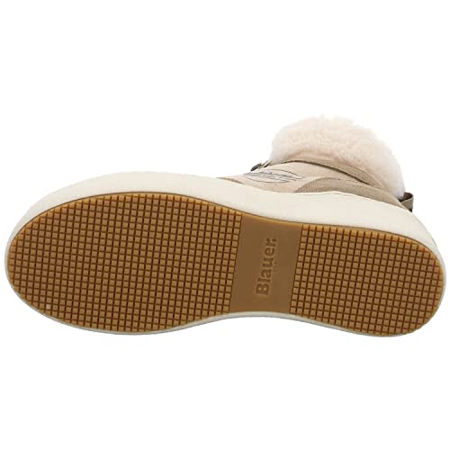 Blauer USA Madeline Taupe - Botas para mujer de piel sintética de nobuck, topo, 37 EU